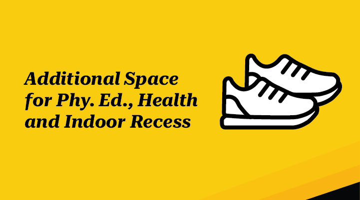Additional Space for Pay. Ed., Health and Indoor Recess.